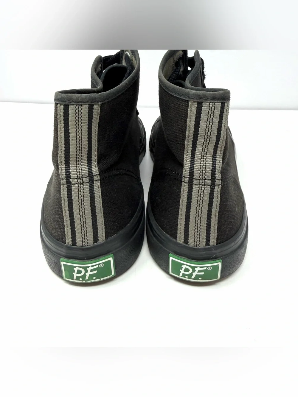 PF Flyers Mens Center Hi Sandlot Retro Sneaker Sz 10 Black Canvas MC2001SD GUC